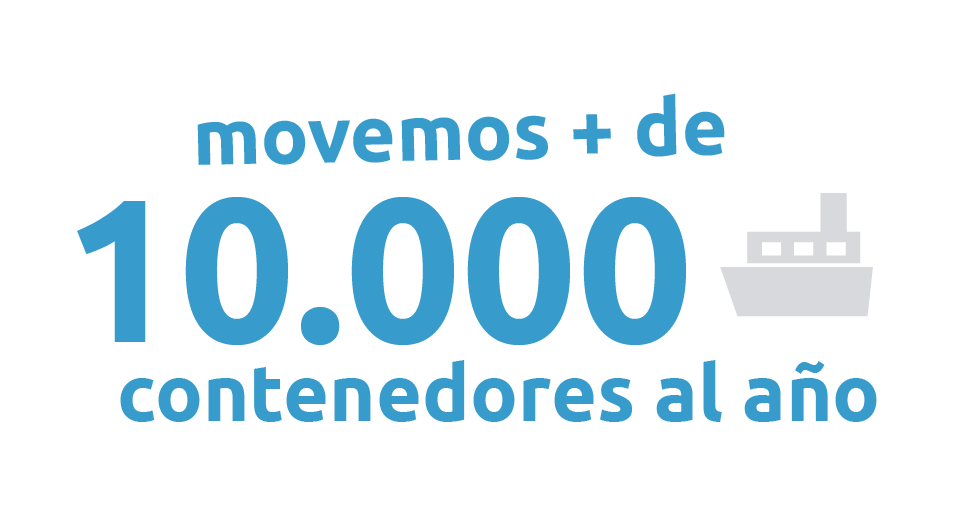 Movemos más de 10000 contenedores al año